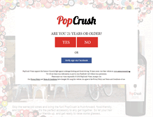 Tablet Screenshot of popcrushwines.com